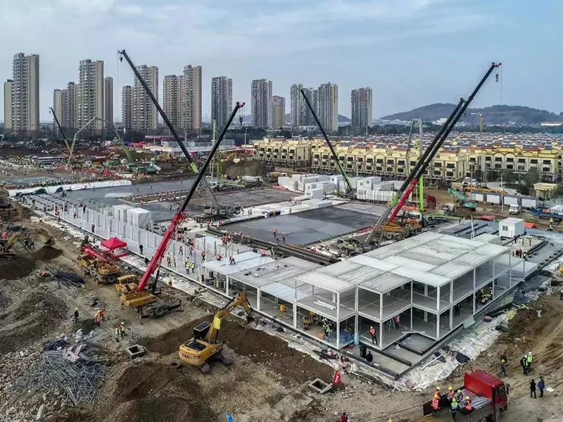 Togalach ospadail le structar stàilinn modular Togalach ospadail le structar stàilinn modular