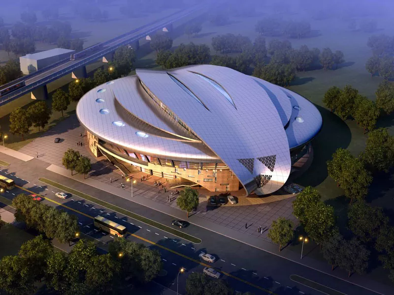 Togail Stadium Prefab le structar stàilinn